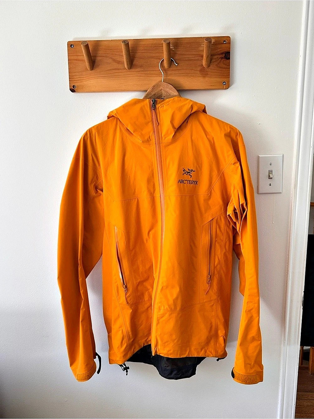 Arc'teryx Orange Hooded Raincoat